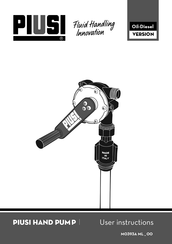 Piusi M0393A Manual De Instrucciones