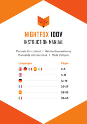 Nightfox 100V Manual De Instrucciones