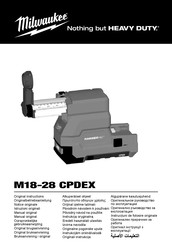 Milwaukee HAMMERVAC M18-28 CPDEX Manual Original