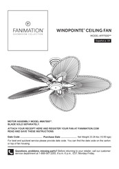 Fanimation WINDPOINTE SHOWROOM FP7500 Serie Manual Del Usuario