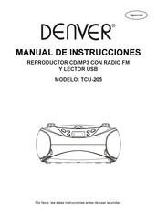 Denver TCU-205 Manual De Instrucciones