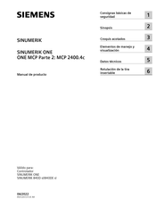 Siemens SINUMERIK ONE MCP 2400.4c Manual De Producto