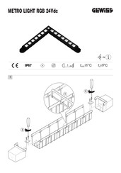 Gewiss METRO LIGHT RGB 24Vdc Manual De Instrucciones