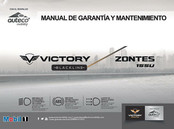 Victory ZONTES 155U 2022 Manual De Garantía Y Mantenimiento