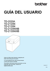 Brother TD-2125N Guia Del Usuario