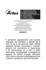 ARDES AR5A51 Instrucciones Para El Uso