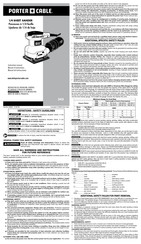 Porter Cable 342 Manual De Instrucciones