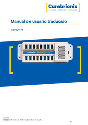 Cambrionix SuperSync-15 Manual De Usuario