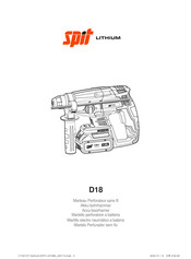 SPIT D18 Manual De Instrucciones