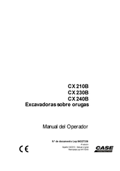 CASE CONSTRUCTION CX 230B Manual Del Operador