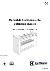 Electrolux Professional IB42314 Manual De Funcionamiento