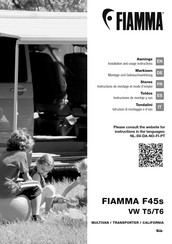 Fiamma F45 S Instruciones De Montaje Y Uso