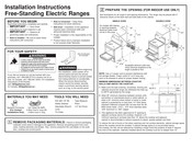 GE JBS86SPSS Instrucciones De Instalación