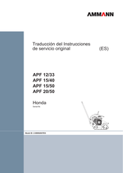 Ammann APF 12/33 Instrucciones De Servicio