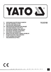 YATO YG-03100 Manual De Instrucciones