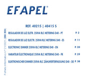 Efapel 40215 Manual De Instrucciones