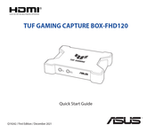 Asus TUF GAMING CAPTURE BOX-FHD120 Guia De Inicio Rapido