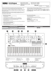 Korg minilogue Guia De Inicio Rapido