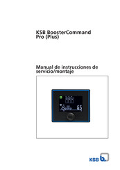 KSB BoosterCommand Pro Plus Manual De Instrucciones De Servicio/Montaje