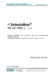 IntesisBox ME-AC-MBS-1 Manual De Usuario