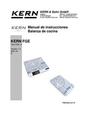KERN FGE 5K-3 Manual De Instrucciones