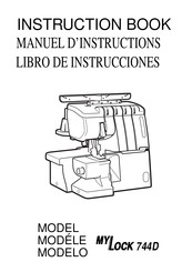 Janome MyLock 744D Libro De Instrucciones