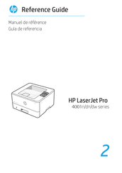 HP LaserJet Pro 4001dw Serie Guía De Referencia