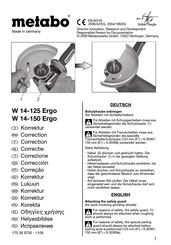 Metabo W 14-150 Ergo Guia De Inicio Rapido