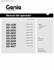 Terex GS4714D-317 Manual Del Operador