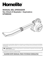 Homelite UT08934D Manual Del Operador