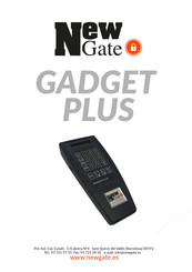 New Gate GADGET PLUS Manual Del Usuario