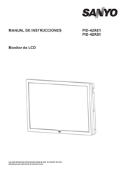 Sanyo PID-42AE1 Manual De Instrucciones