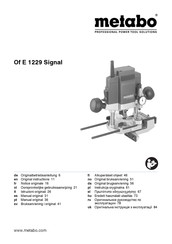 Metabo Of E 1229 Signal Manual Original