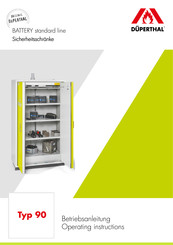 DÜPERTHAL BATTERY standard line 90 Instrucciones De Servicio