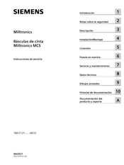 Siemens Milltronics MCS 7MH7125 Serie Instrucciones De Servicio