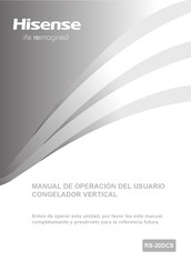 Hisense RS-20DCS Manual De Operación Del Usuario