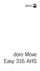 Doro Move Easy 316 AHS Manual Del Usuario