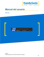 Cambrionix TS3-C10 Manual Del Usuario