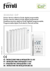 Ferroli RIMINI DP 1500 Instrucciones Para La Instalación Y El Uso