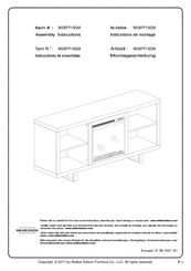 Walker Edison W58FP18SM Instrucciones De Ensamblaje