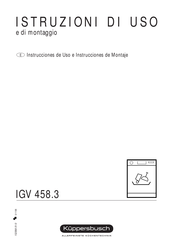 Kuppersbusch IGV 458.3 Instrucciones De Uso E Instrucciones De Montaje