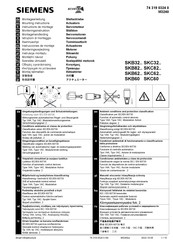 Siemens acvatix SKB62 Serie Instrucciones De Montaje