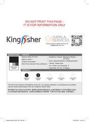 Kingfisher 5059340445847 Manual