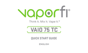 Vaporfi VAIO 75 TC Guia De Incio Rapido