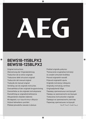 AEG BEWS18-125BLPX2 Traducción Del Manual Original