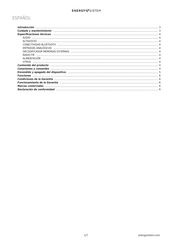 Energy Sistem Tower 2 Style Manual De Usuario