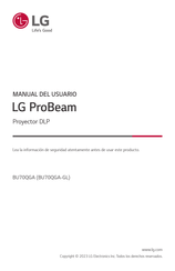 LG ProBeam BU70QGA Manual Del Usuario