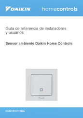 Daikin homecontrols EKRSENDI1BA Guía De Referencia