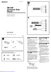 Sony CDX-RW300 Instalación / Conexiones