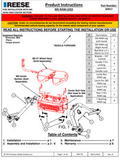 Reese M5 RAM LEGS 30917 Instrucciones Del Producto